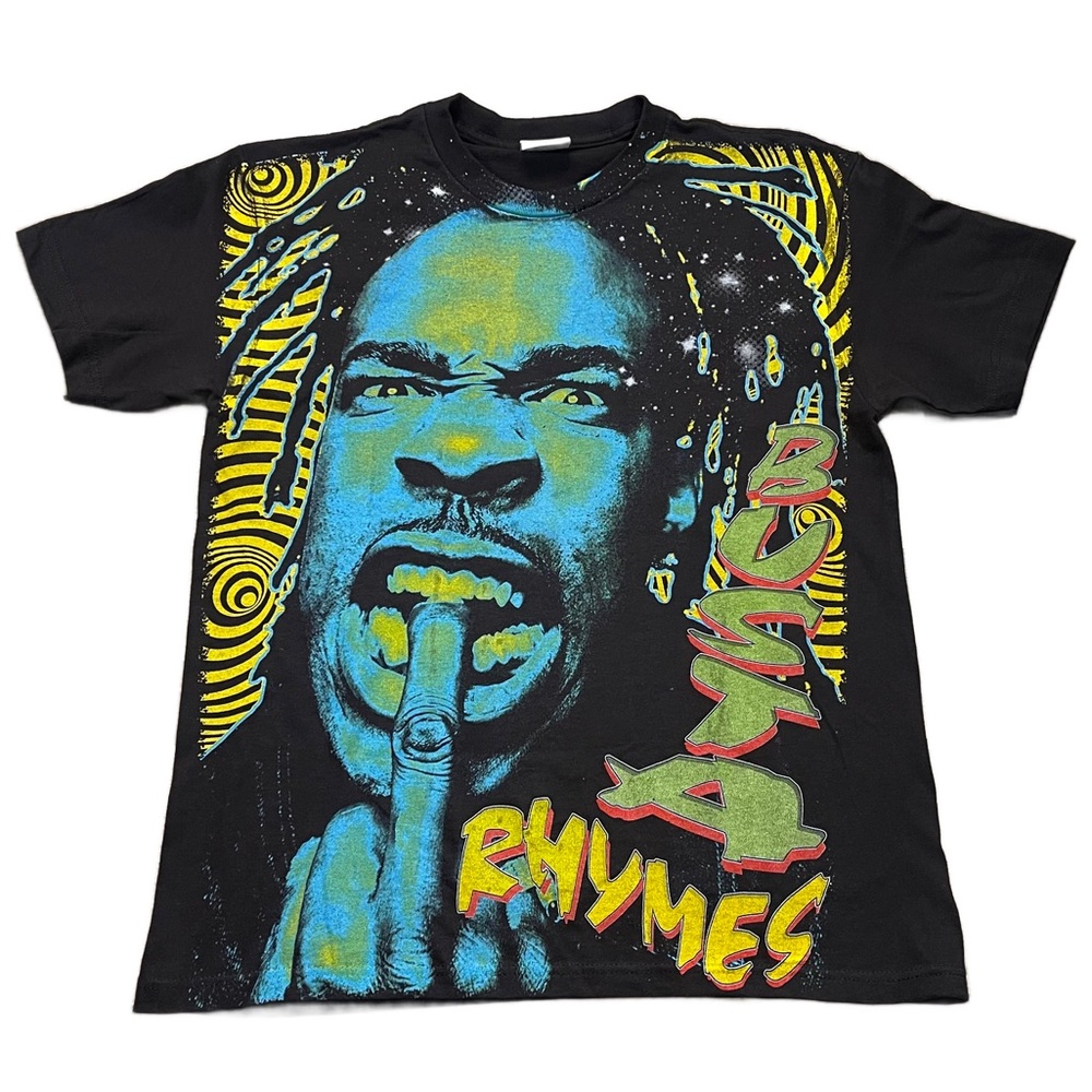 Busta Rhymes AOP Rap T Shirt Black M
